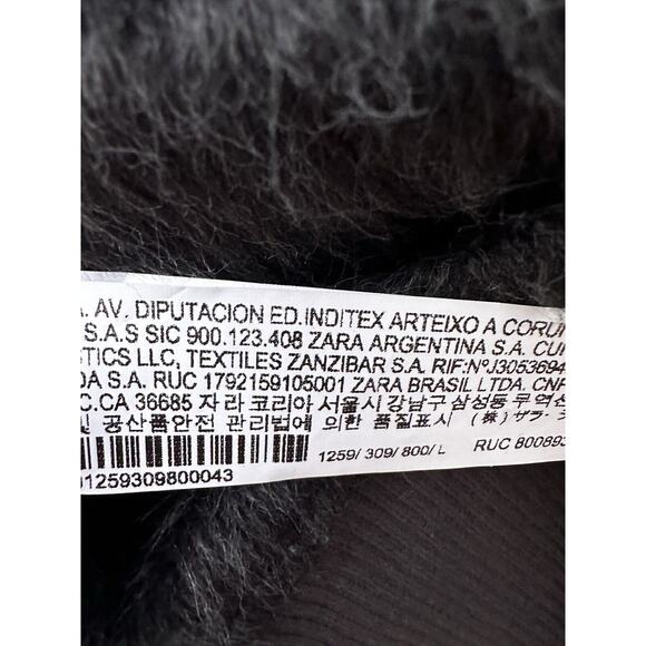 Zara man Printed fur sweatshirt SWEATER Star print size Large - Picture 10 of 10